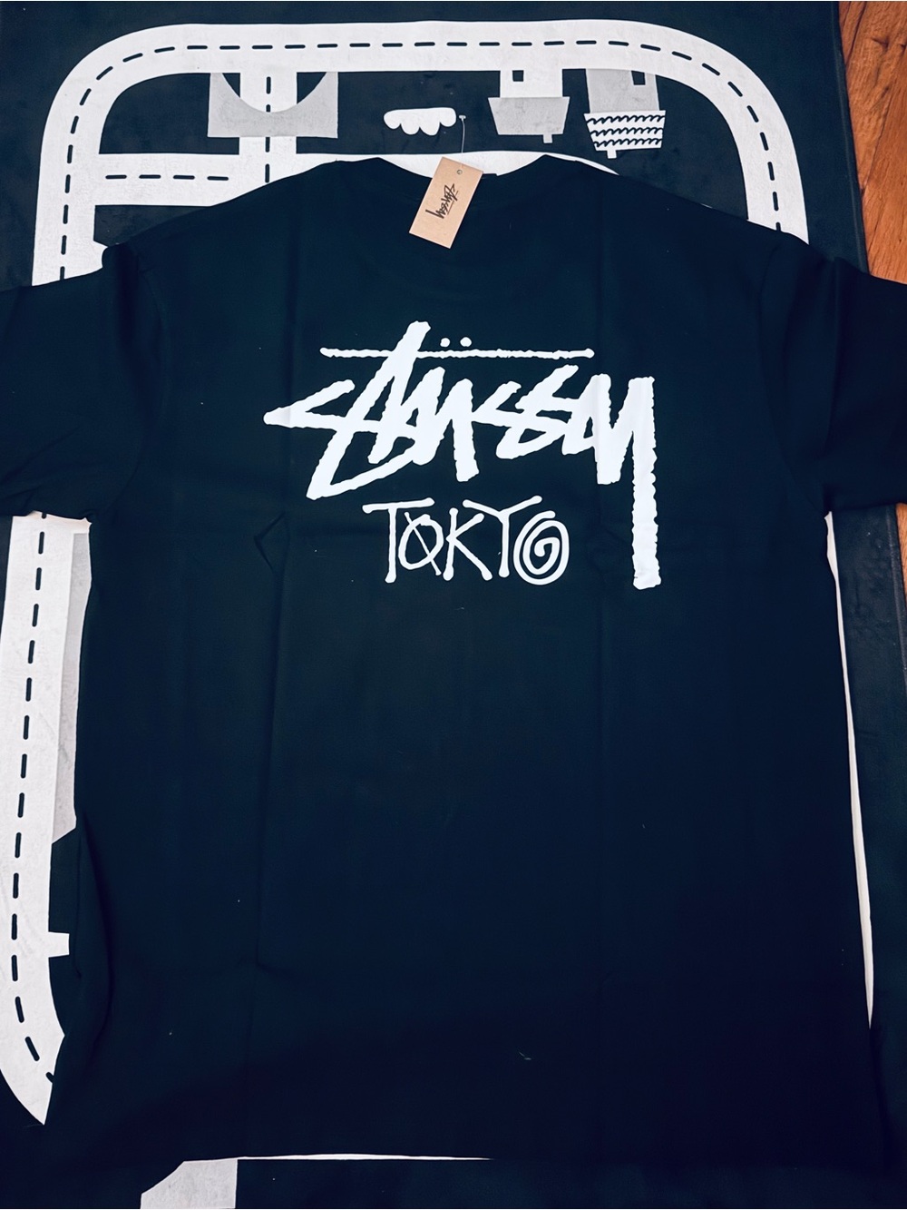 Stüssy Tokyo Logo Tee - Black Size L or XL
